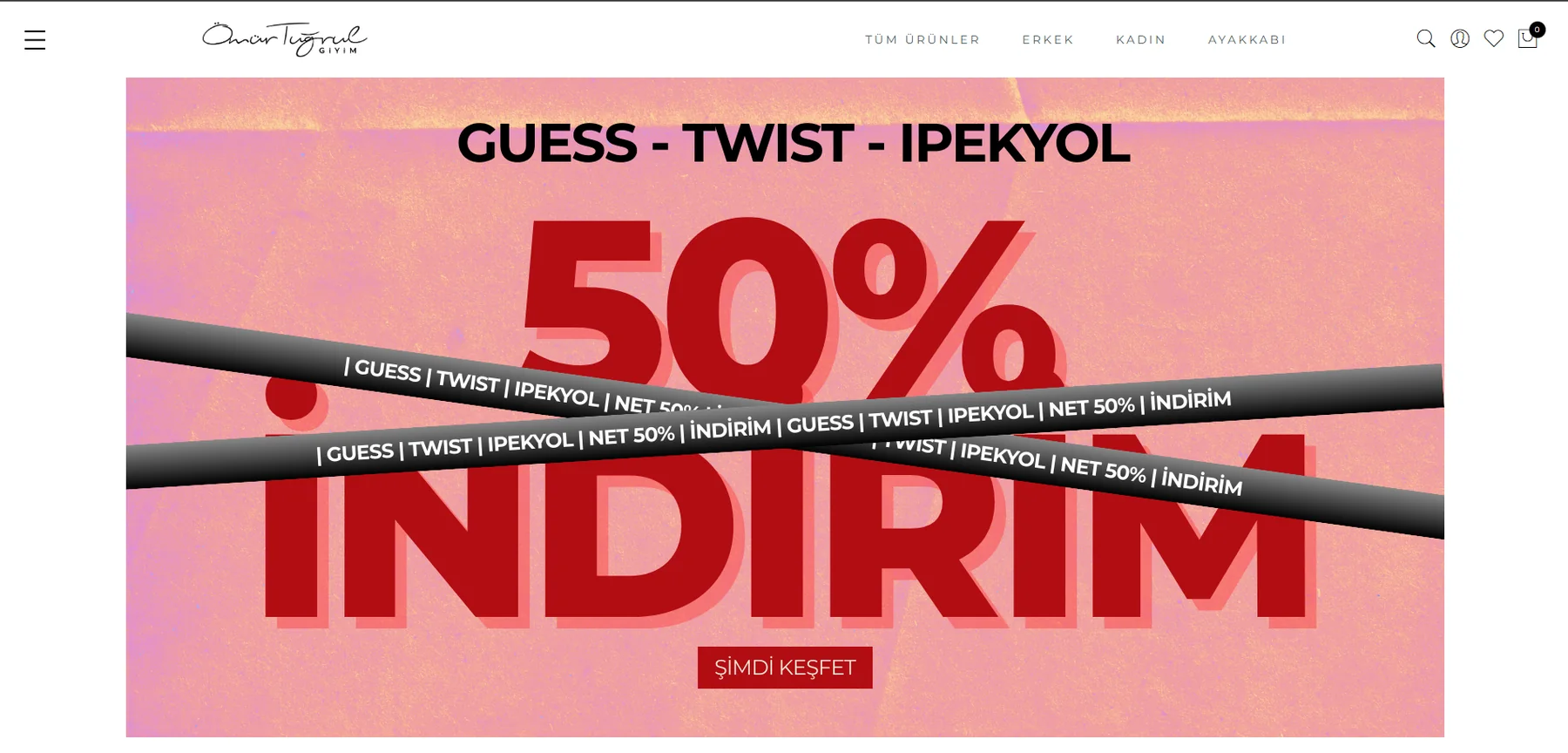 Ömür Tuğrul E-Ticaret Platformu ekran görüntüsü 1