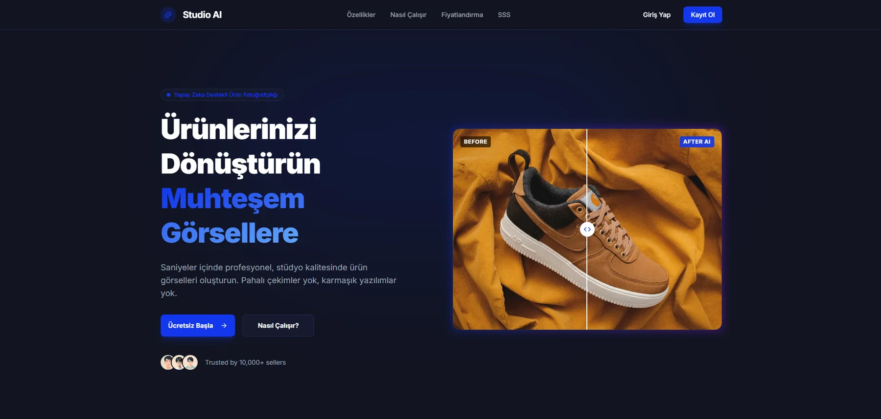 Pocket Studio AI Ürün Görselleştirme ekran görüntüsü 1