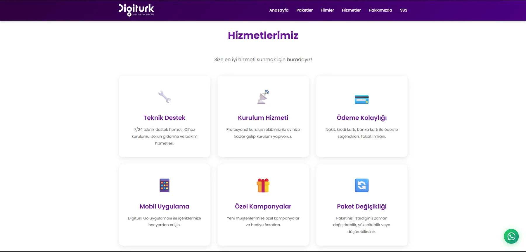 Digiturk Kampanya Satış Platformu ekran görüntüsü 1