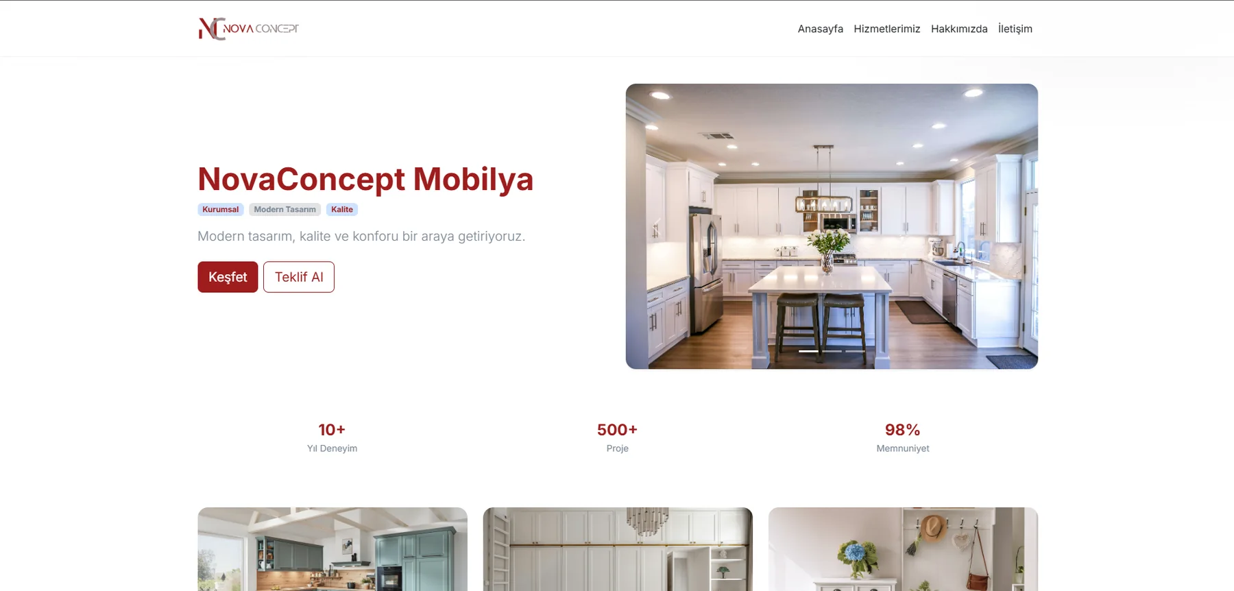 NovaConcept Mobilya Platformu ekran görüntüsü 2