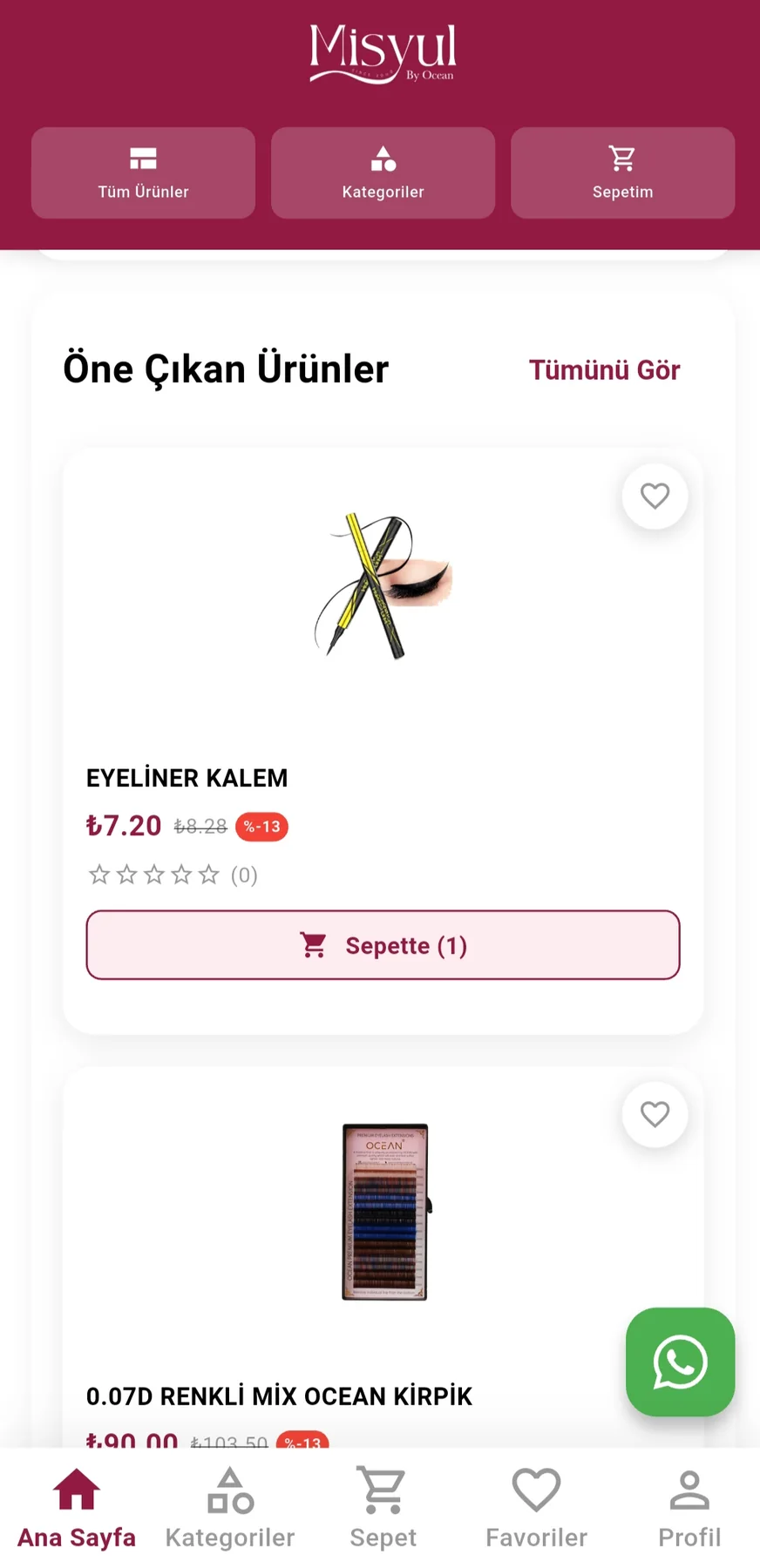 Misyul Mobil Alışveriş Uygulaması ekran görüntüsü 2