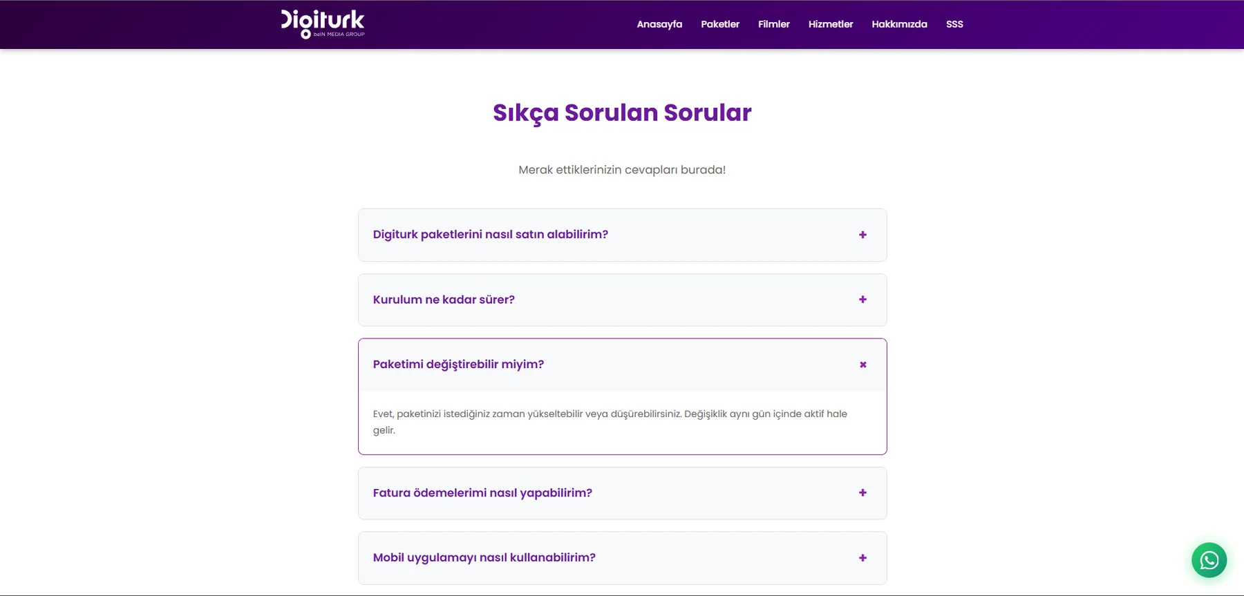 Digiturk Kampanya Satış Platformu ekran görüntüsü 3