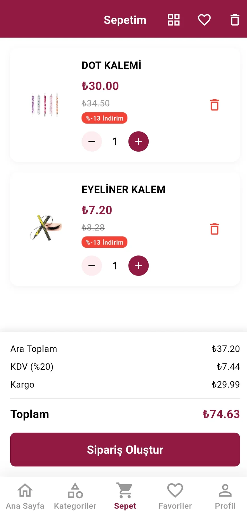Misyul Mobil Alışveriş Uygulaması ekran görüntüsü 5